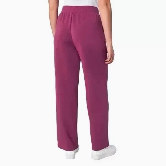 Mondetta Ladies' Wide Leg Pants, Pull-On, Pink/Raspberry Coulis, Medium NWT - Picture 2 of 14